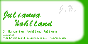 julianna wohlland business card